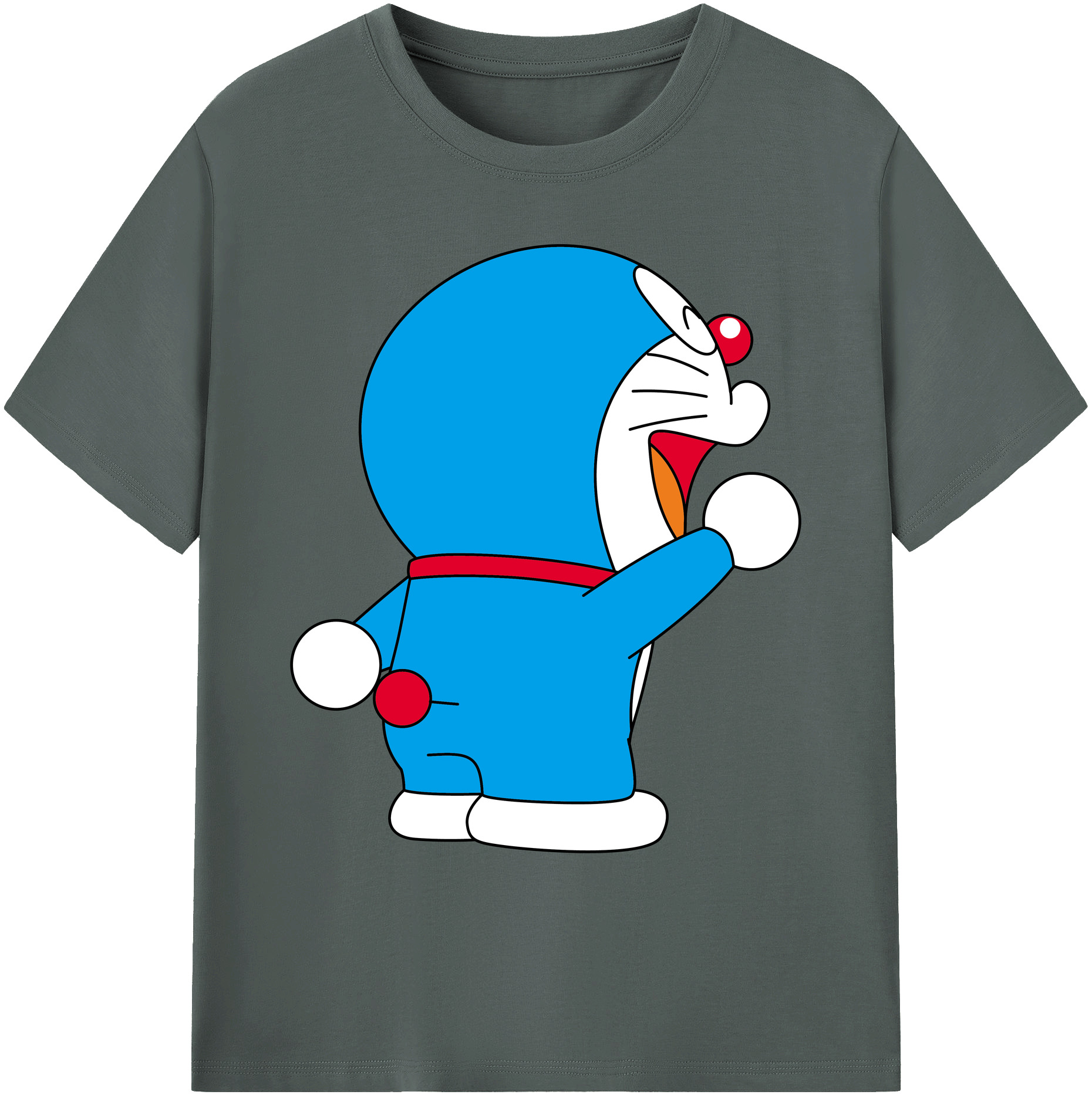 （画像用） ドラえもん Doraemon 綿100％ メンズ半袖Tシャツ｜肌触りやわらか＆通気性